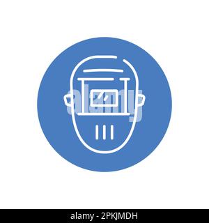 Welding mask icon simple black style stock vector image art