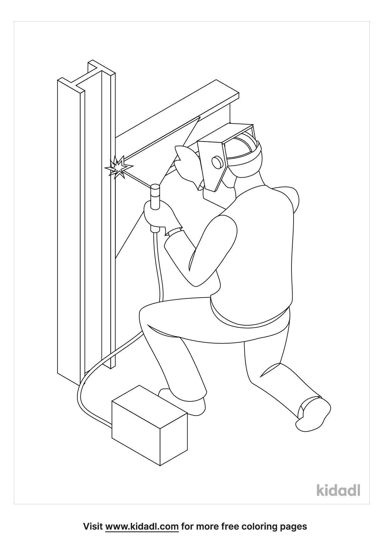 Free welding coloring page coloring page printables