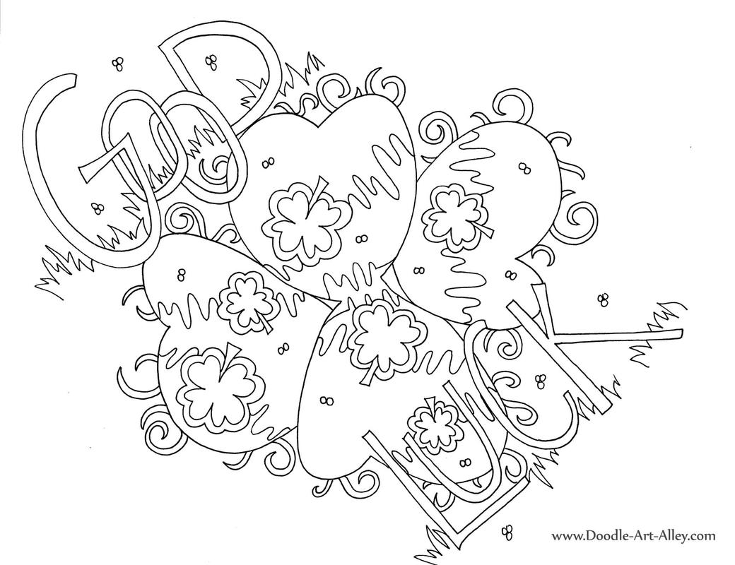 Greeting card coloring pages