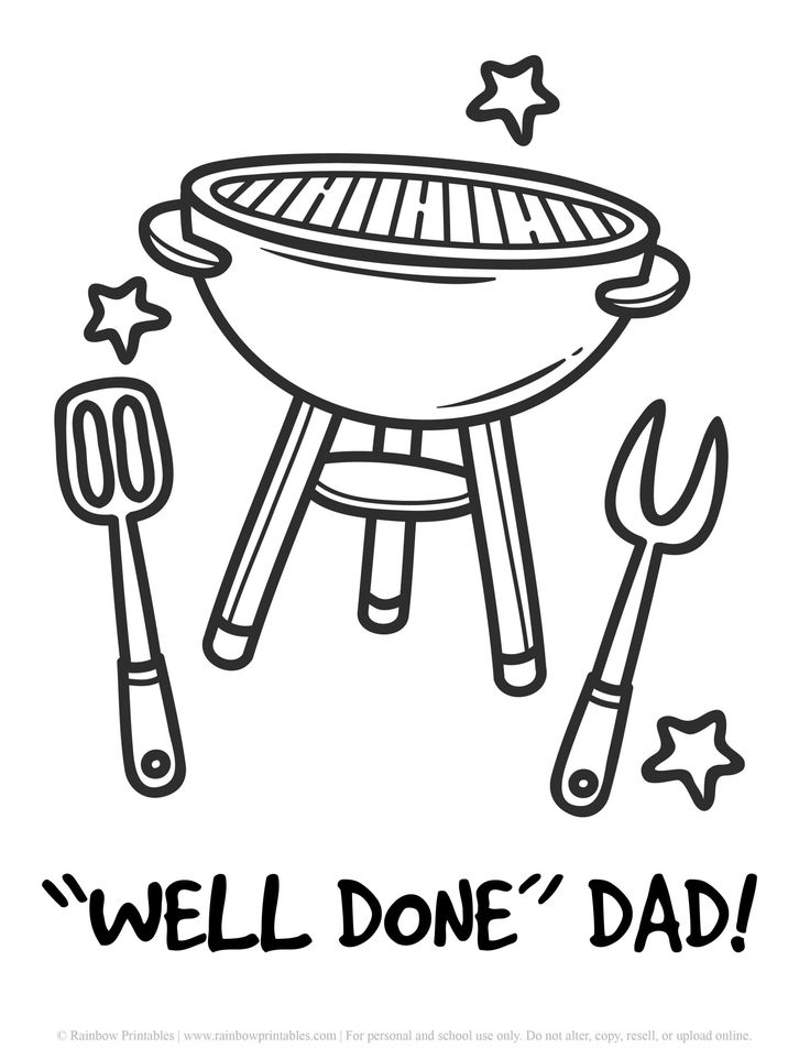 Fathers day punny cards coloring pages printable bbq grill best dad on the block bbq puns for fathers â punny cards fathers day crafts fathers day printable