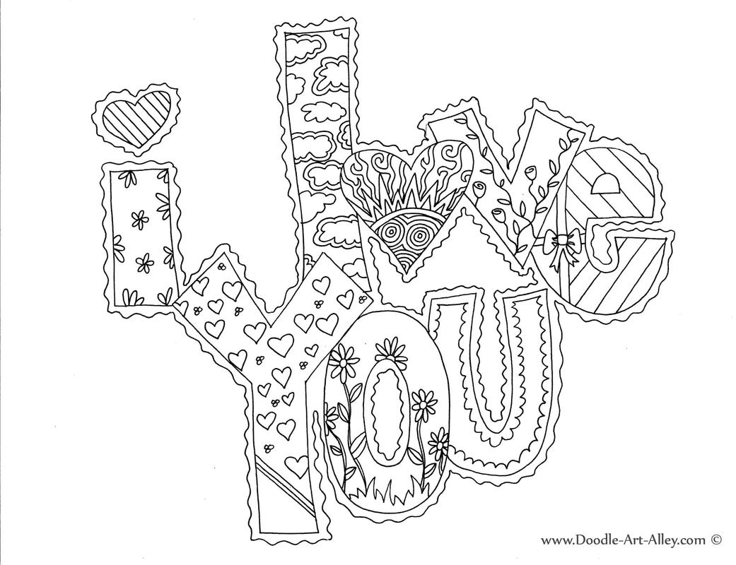 Greeting card coloring pages