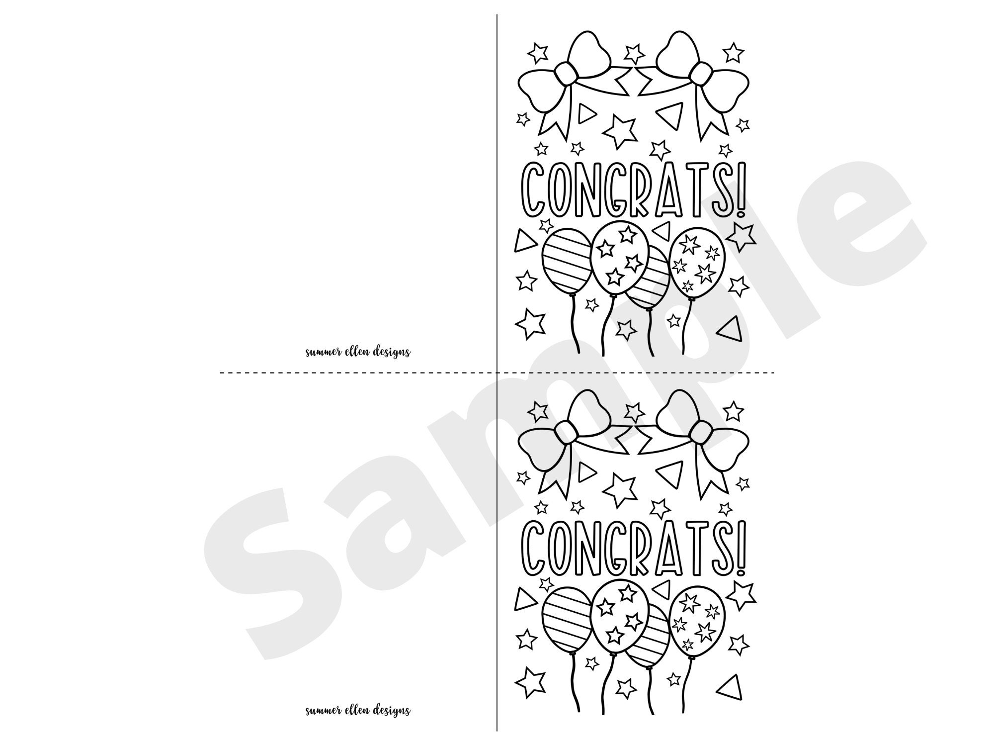 Congratulations cards to color congratulations coloring greeting cards congrats kids coloring pages pdf digital download instant download