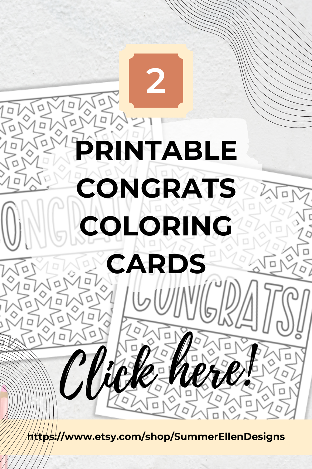 Congratulations cards to color congrats coloring pages