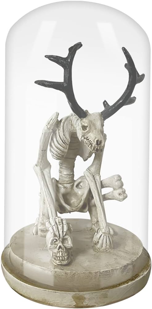 Wendigo skeleton curiosity cabinet personalized skeleton mysterious decoration crafts gnome house for garden multicolor one size patio lawn garden