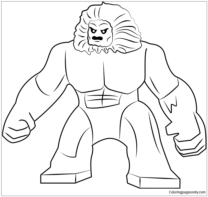 Lego wendigo coloring page