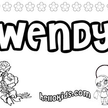 Wendy coloring pages