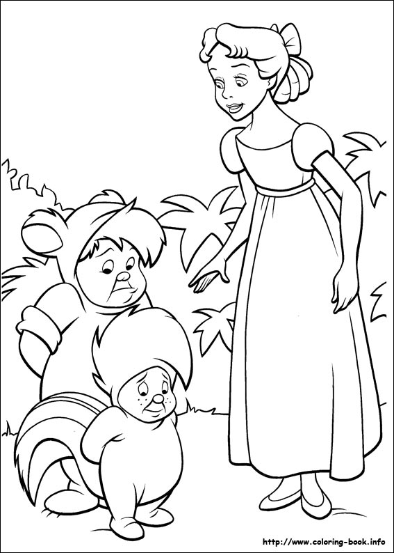 Peter pan coloring picture