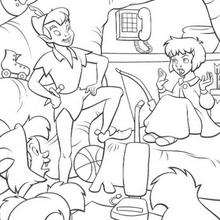 Peter pan and wendy coloring pages