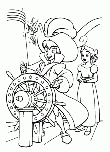 Free peter pan drawing to print and color