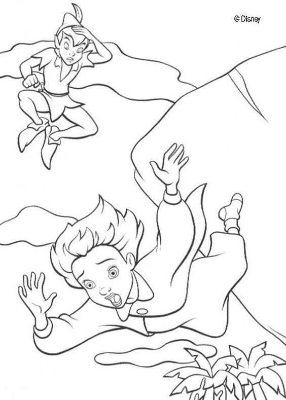 Peter pan coloring pages