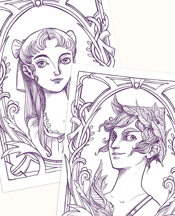 Peter and wendy coloring pages pdf peter pan james