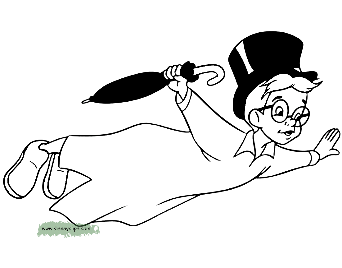 Printable peter pan coloring pages