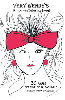 Fashion coloring book very wendy designs