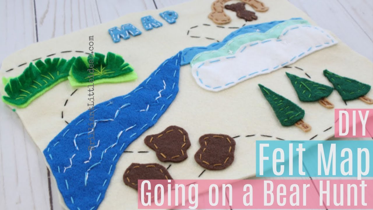 Going on a bear hunt diy felt map with printable brilliant little ideas