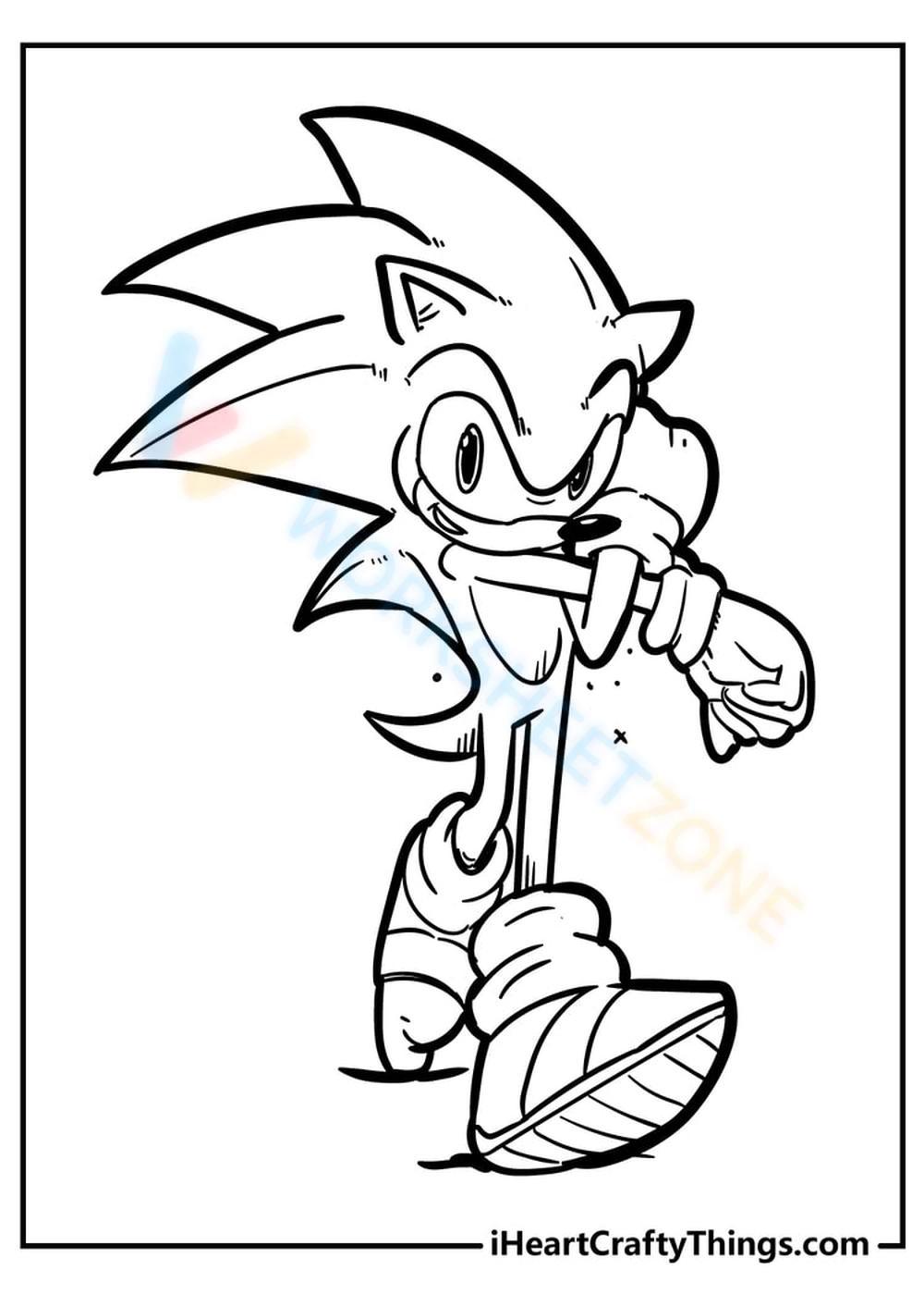 Grade sonic coloring pages worksheets