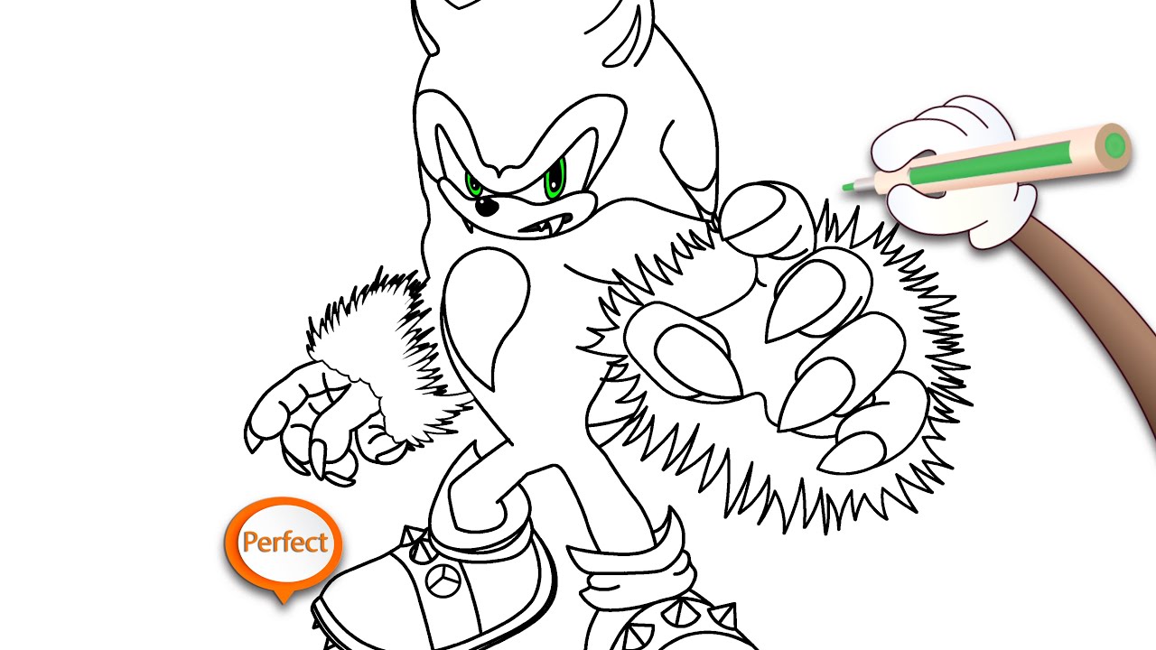 How to draw sonic the werehog monster zone