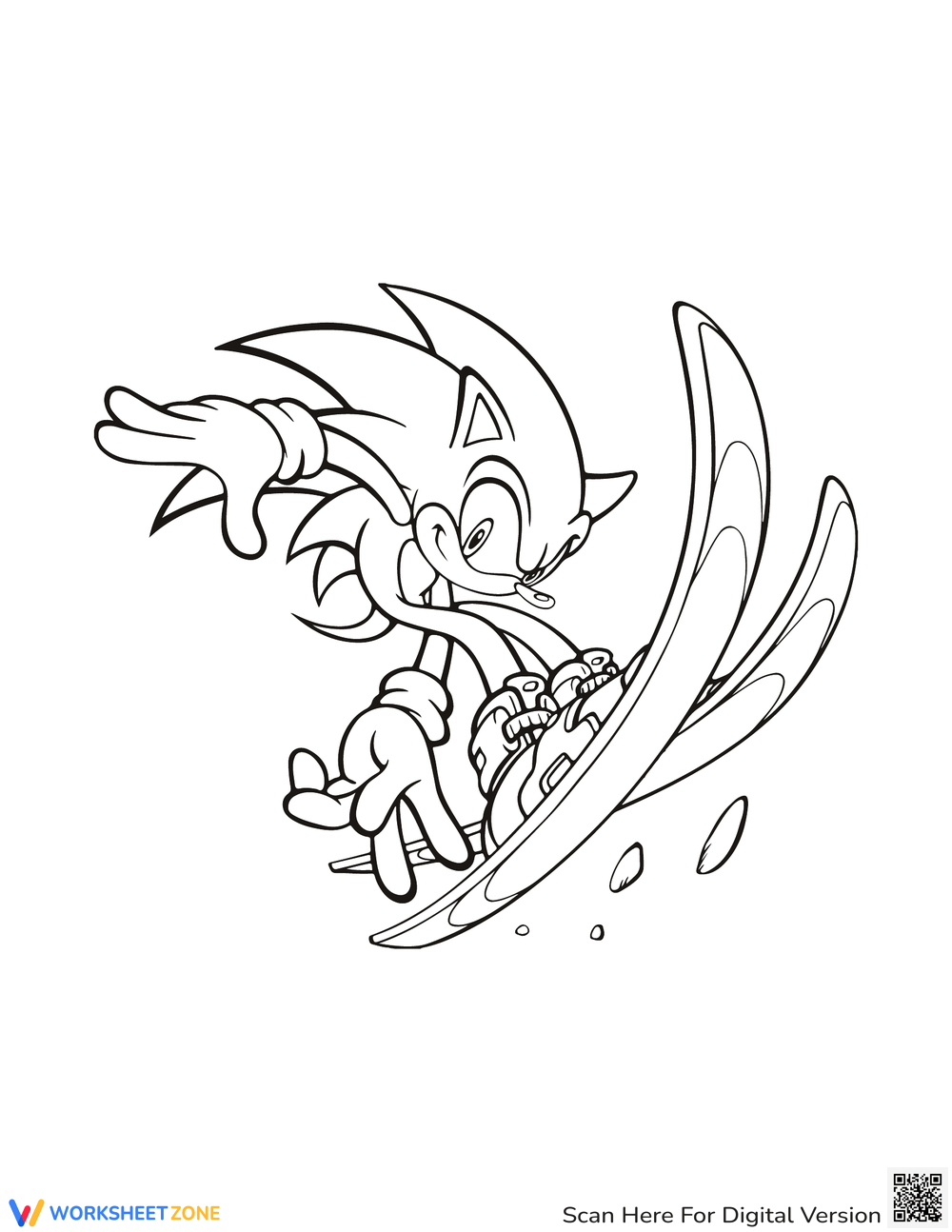 Grade sonic coloring pages worksheets