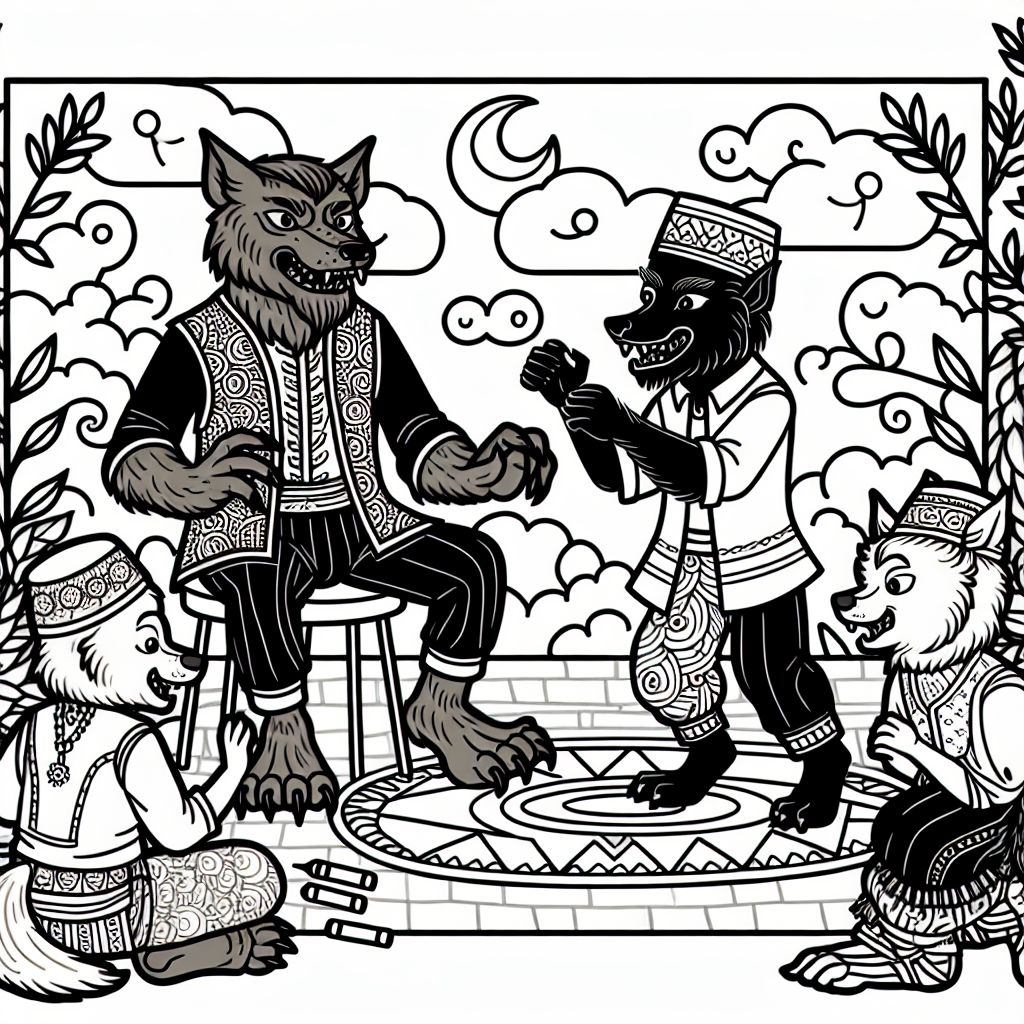 Werewolf coloring pages