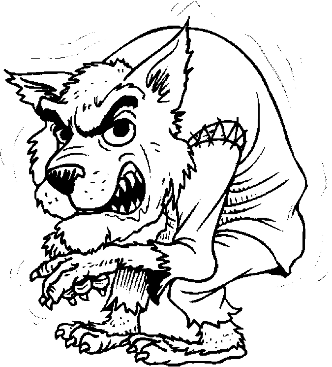 Best werewolves coloring pages for kids