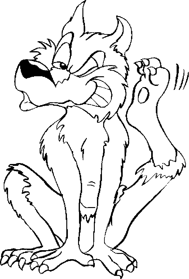 Best werewolves coloring pages for kids