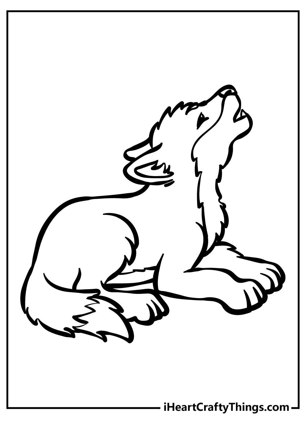 Wolf coloring pages free printables