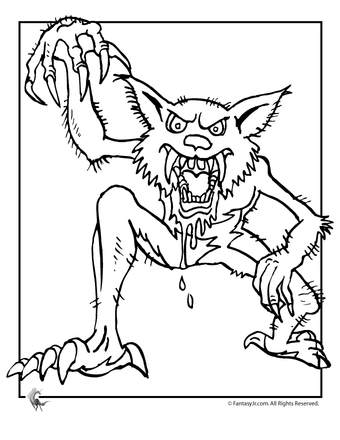 Free free werewolf coloring pages download free free werewolf coloring pages png images free cliparts on clipart library