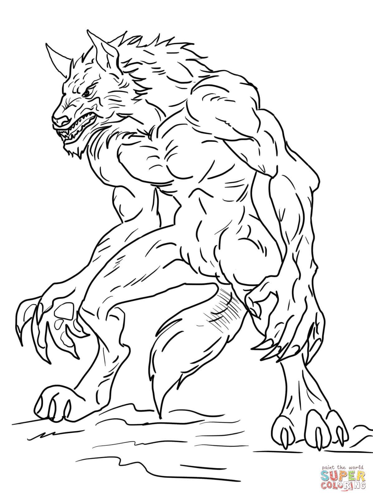 Ben werewolf coloring page free printable coloring pages malvorlagen tiere ausmalen ausmalbilder