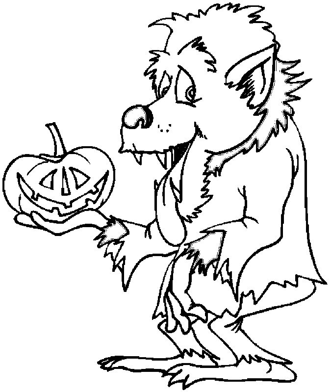 Werewolf coloring pages