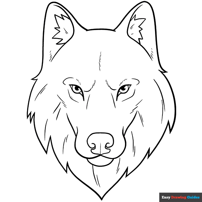 Free printable wolf coloring pages for kids