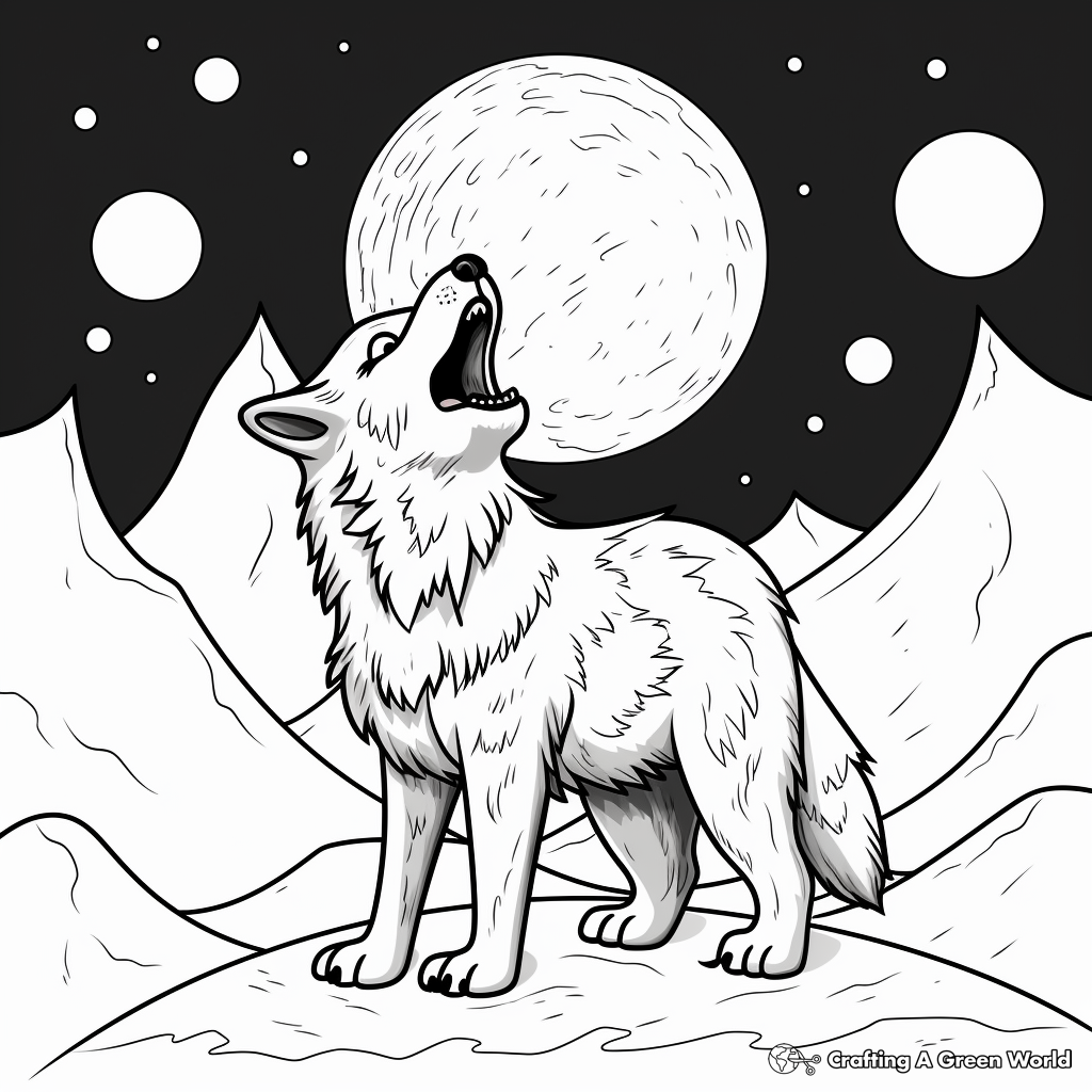 Wolf coloring pages