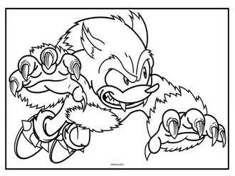 Sonic coloring pages