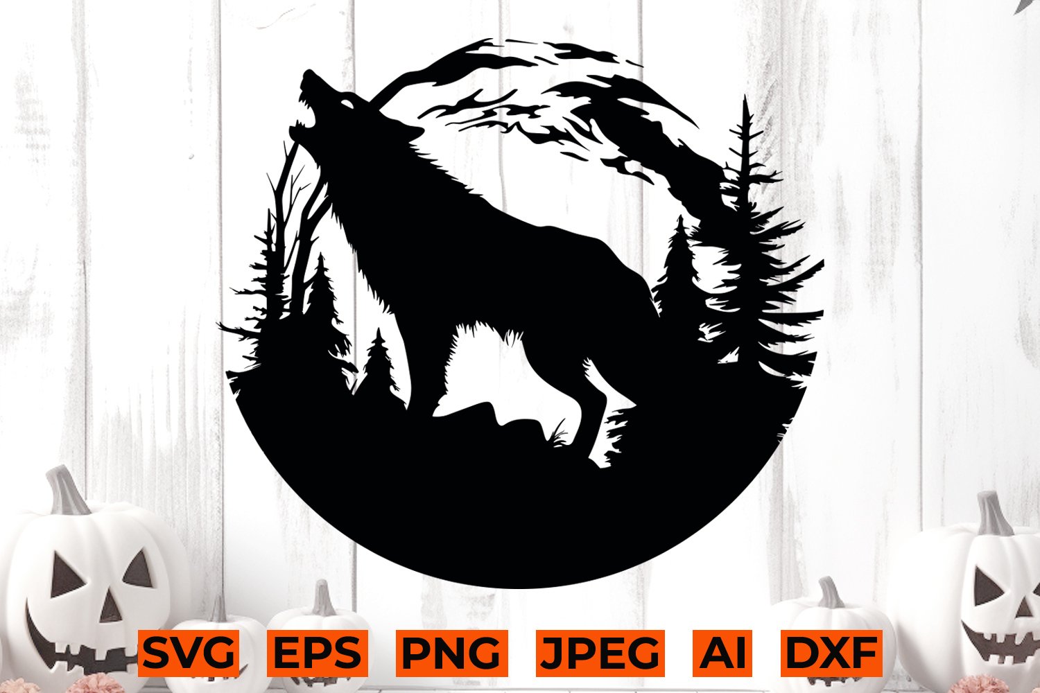 Werewolf svg halloween monster clipart wolf cut file png