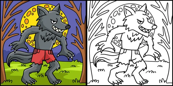 Werewolf cartoon ic vector images