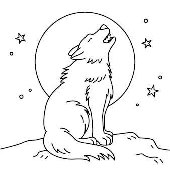 Werewolf coloring page images