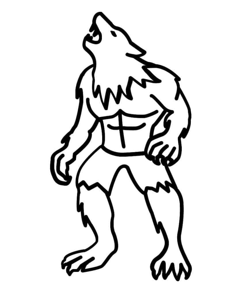 Werewolf coloring pages