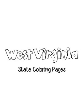 West virginia state coloring pages by loving life in kindergarten