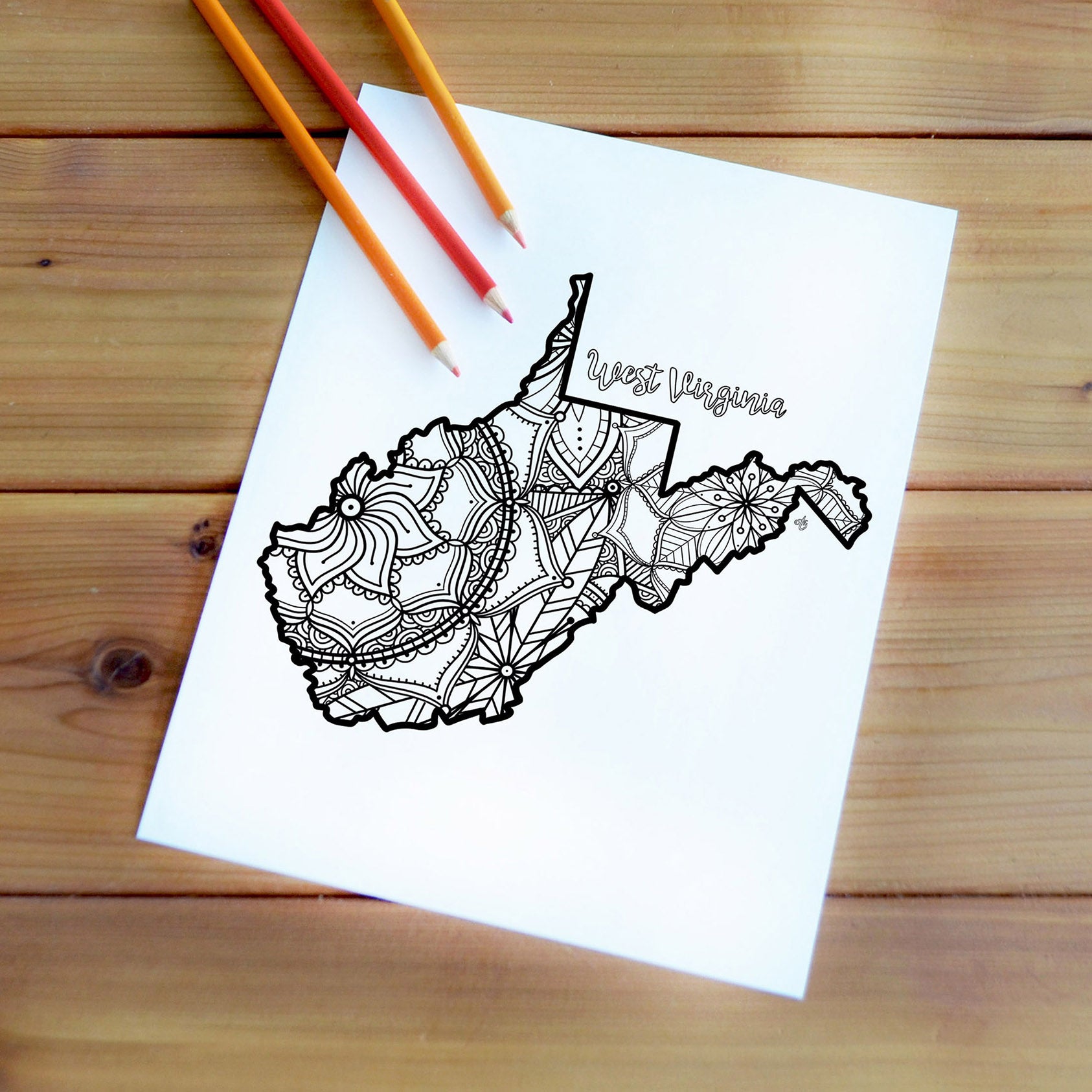 Coloring pages west virginia usa map â ta muchly