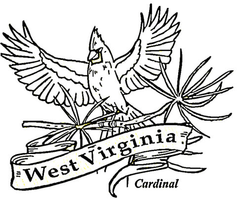 West virgnia coloring page free printable coloring pages