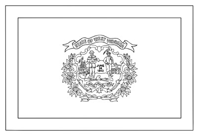 West virginia statehood united states postage stamp coloring page