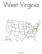 West virginia coloring page