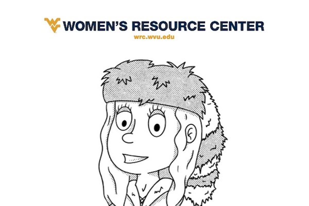 Female mascot featured on new coloring sheet e