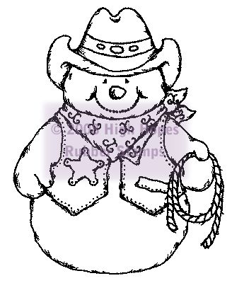 Hand stamped by lacey christmas drawing christmas window painting cowboy christmas