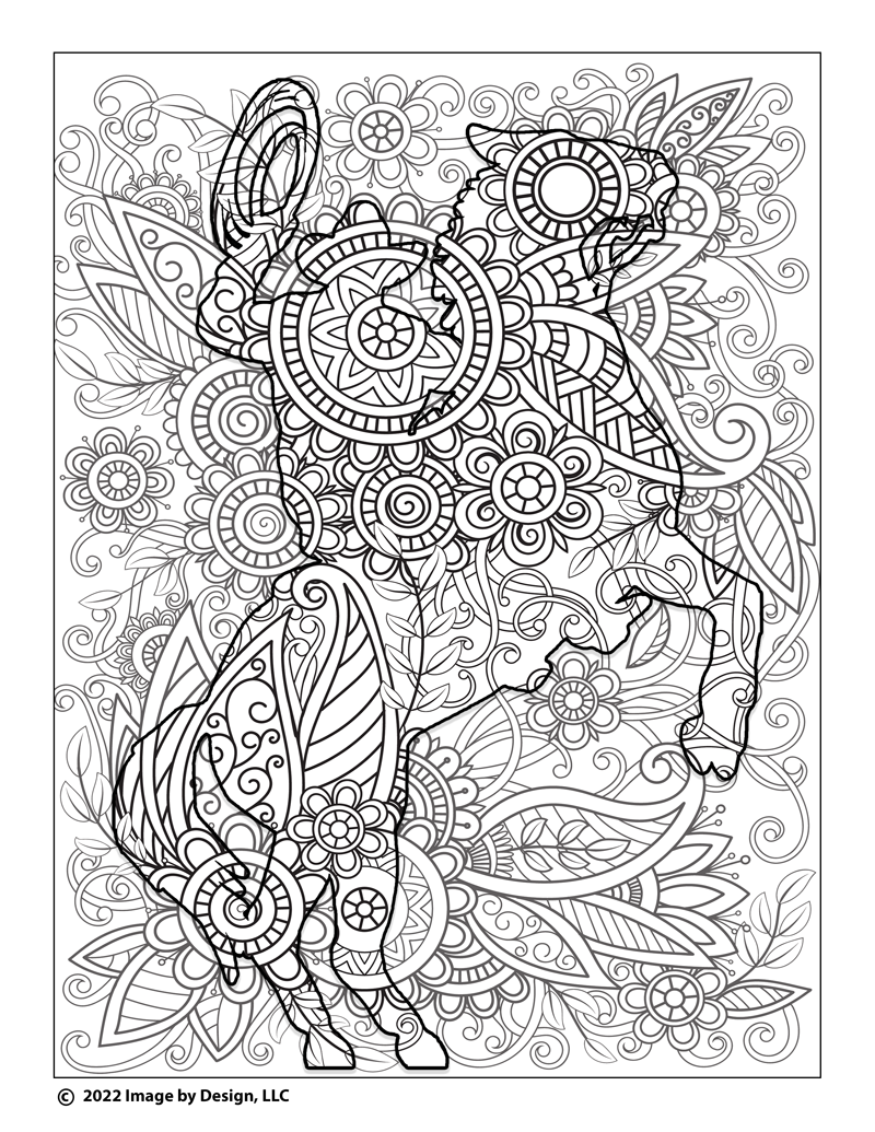 Cowboy coloring page â tracy mattox authorartist graphic designer