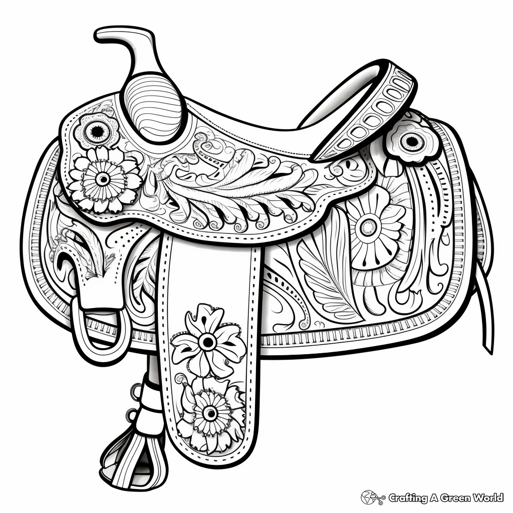 Saddle coloring pages