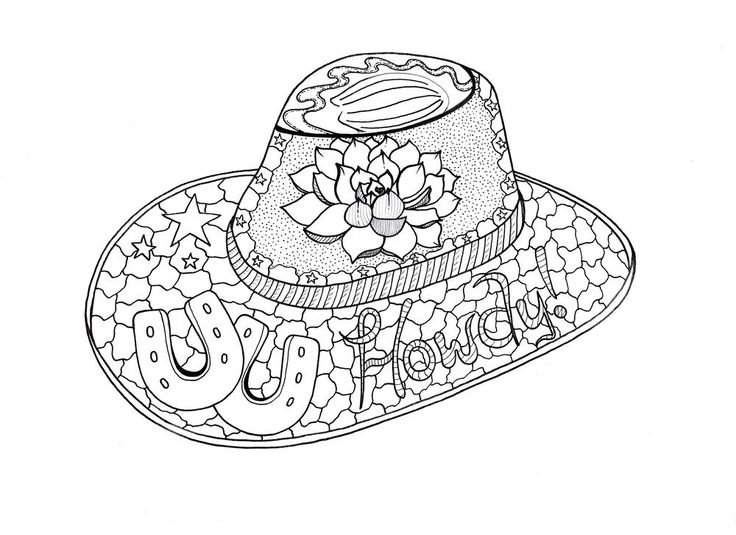 Howdy cowboy adult coloring page coloring pages adult coloring page adult coloring