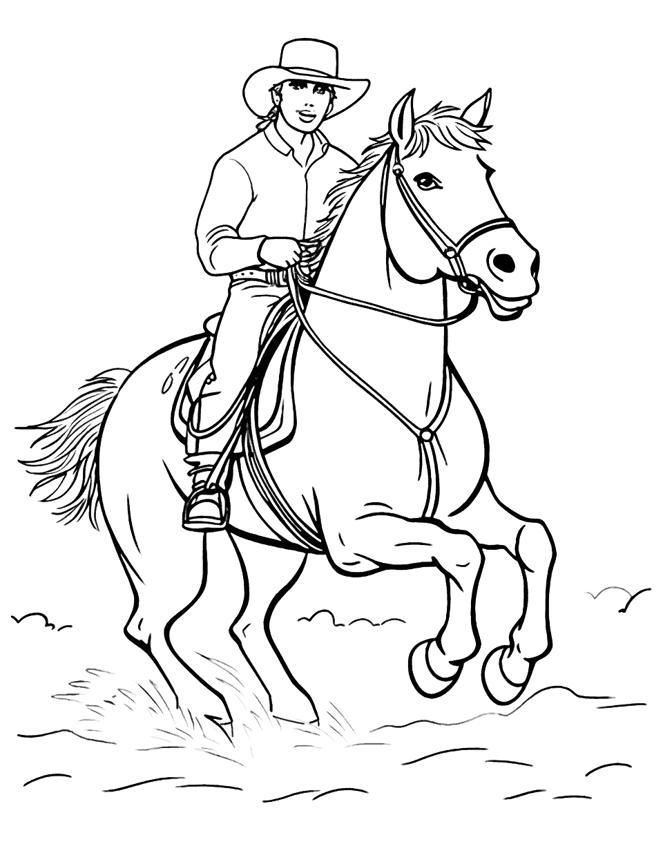 Horse coloring pages free printable sheets