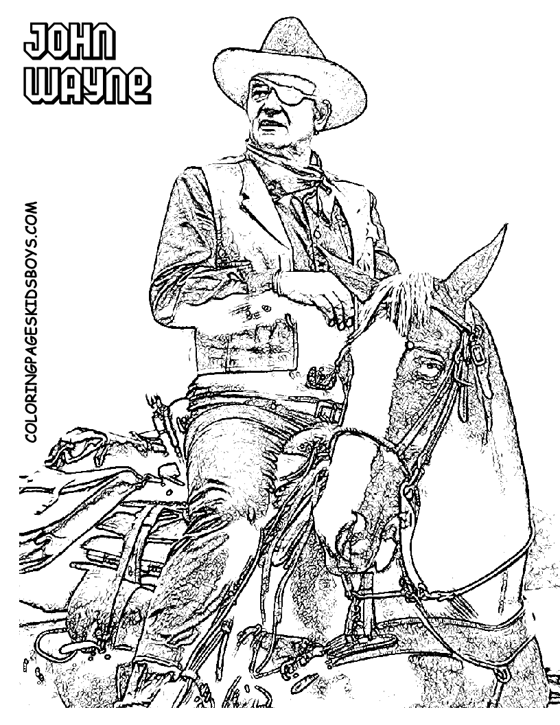 Western coloring pages for adults