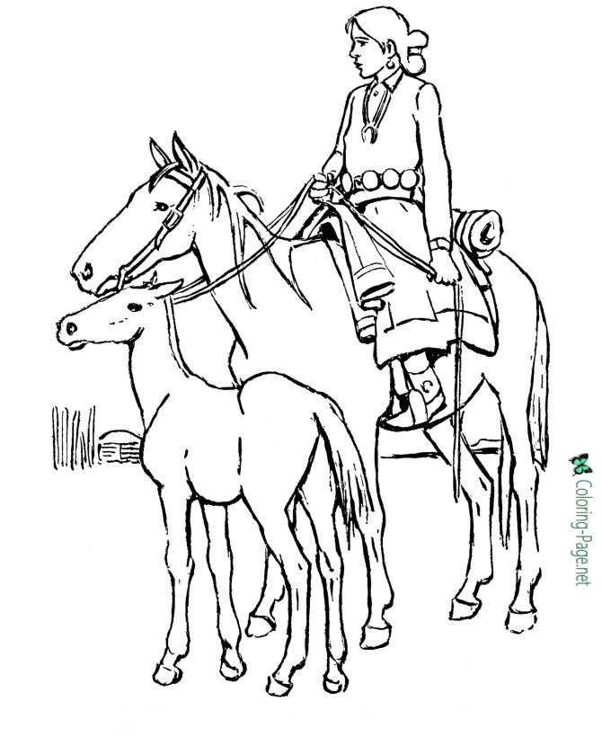 Horse coloring pages