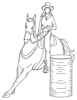 Western cowboy coloring pages