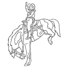 Top free printabe cowboy coloring pages online